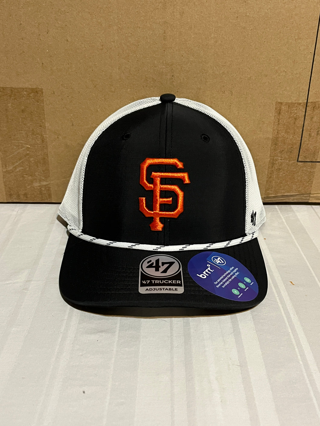 San Francisco Giants MLB '47 Black MVP Adjustable Snapback Mesh Hat - Casey's Sports Store