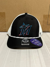 Load image into Gallery viewer, Miami Marlins MLB &#39;47 Black MVP Adjustable Snapback Mesh Hat - Casey&#39;s Sports Store
