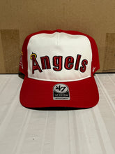 Load image into Gallery viewer, Los Angeles Angels Throwback MLB &#39;47 Red Two Tone MVP Adjustable Snapback Hat - Casey&#39;s Sports Store
