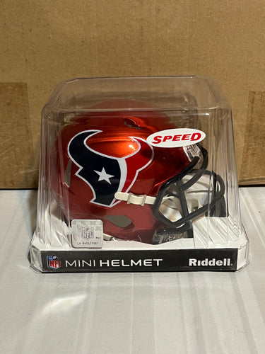 Houston Texans NFL Riddell Red On-Field Alternate Replica Mini Helmet - Casey's Sports Store