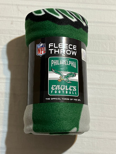 Philadelphia Eagles Throwback NFL Fleece Throw Blanket 50