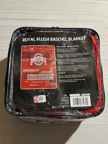 Ohio State Buckeyes NCAA 60 x 80 Plush Throw Blanket Northwest Company - Casey's Sports Store