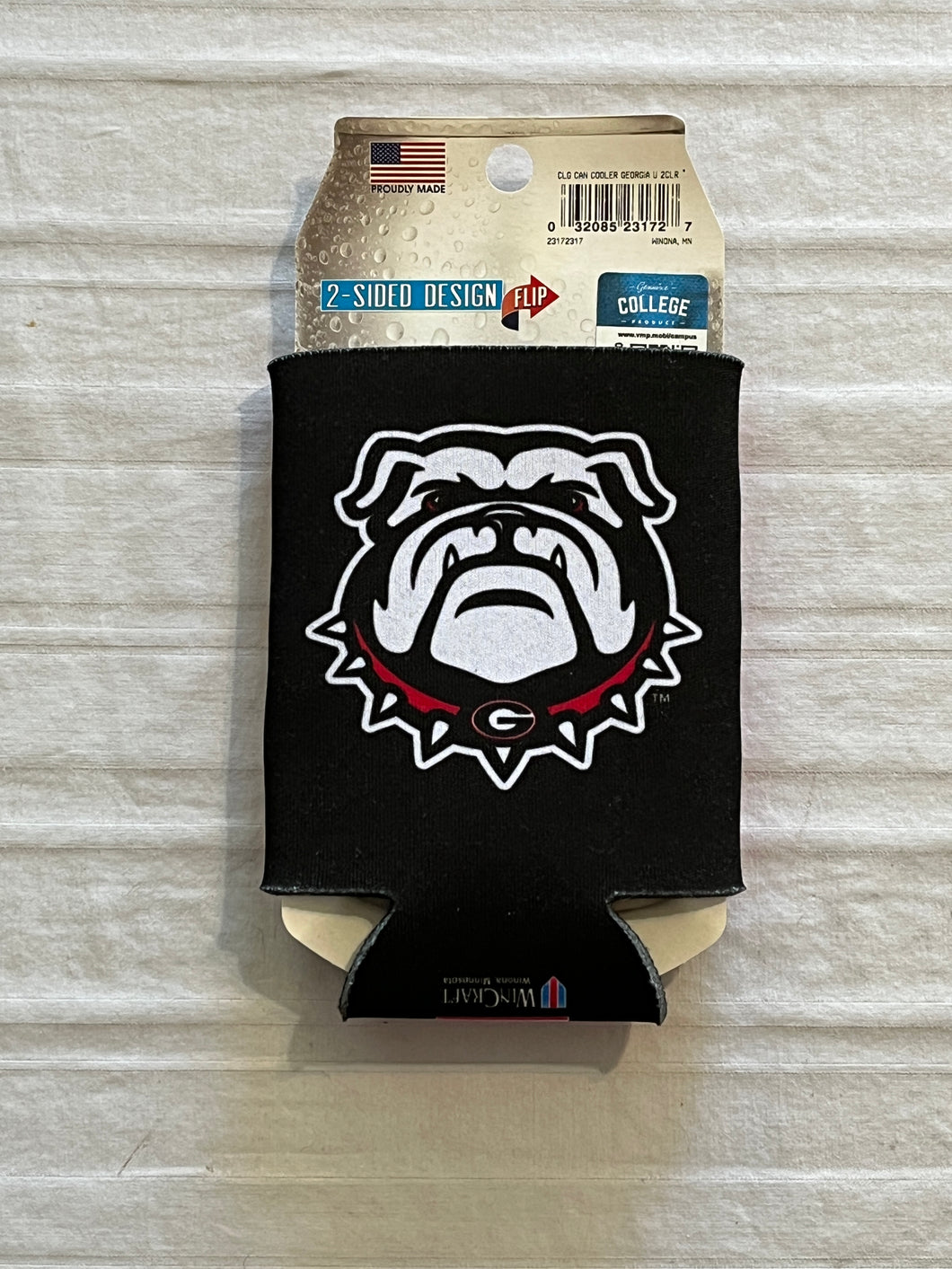 Georgia Bulldogs NCAA 2-Sided Koozies Coozies Can Cooler Wincraft - Casey's Sports Store