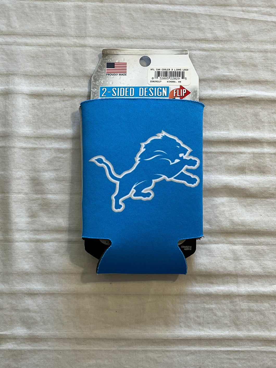 Detroit Lions NFL 2-Sided Koozies Coozies Can Cooler Wincraft - Casey's Sports Store