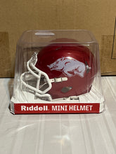 Load image into Gallery viewer, Arkansas Razorbacks NCAA Riddell Speed Red Mini Helmet - Casey&#39;s Sports Store
