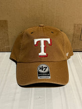 Load image into Gallery viewer, Texas Rangers MLB &#39;47 Brand Carhartt Brown Clean Up Adjustable Hat Cap - Casey&#39;s Sports Store
