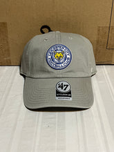 Load image into Gallery viewer, Leicester City F.C. EPL &#39;47 Brand Gray Clean Up Adjustable Strapback Hat Cap - Casey&#39;s Sports Store
