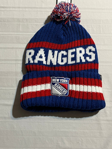 New York Rangers NHL '47 Brand Winter Beanie Knit Ski Cap Hat - Casey's Sports Store
