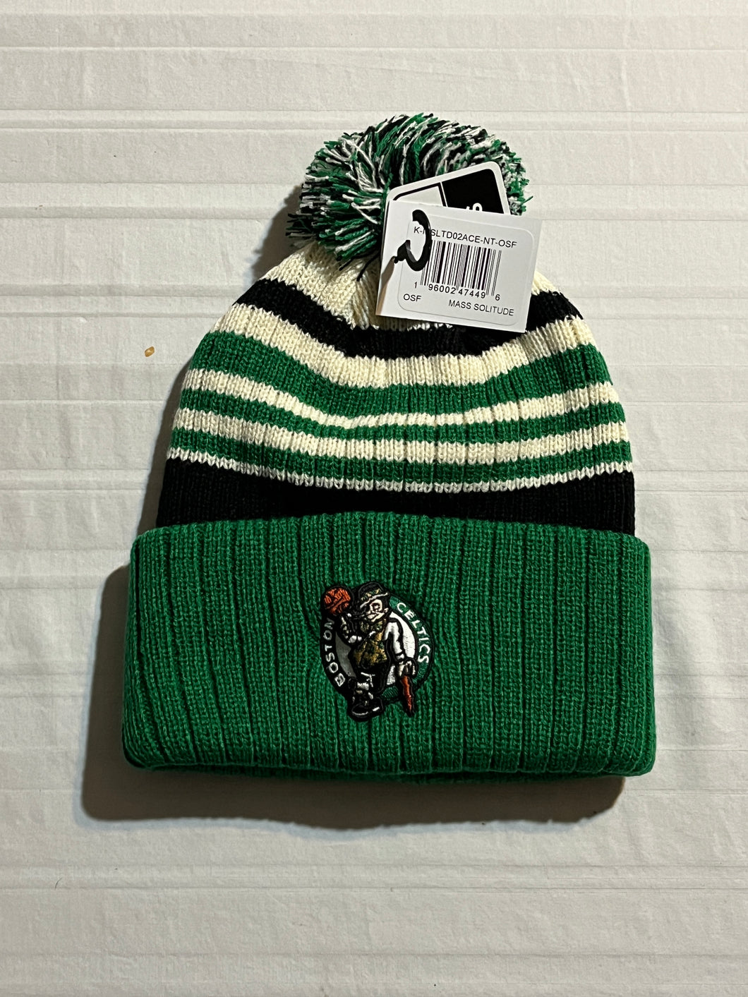 Boston Celtics NBA Fan Favorite Winter Beanie Knit Ski Cap Hat - Casey's Sports Store