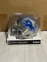Load image into Gallery viewer, Detroit Lions NFL Riddell Speed Silver Mini Helmet - Casey&#39;s Sports Store
