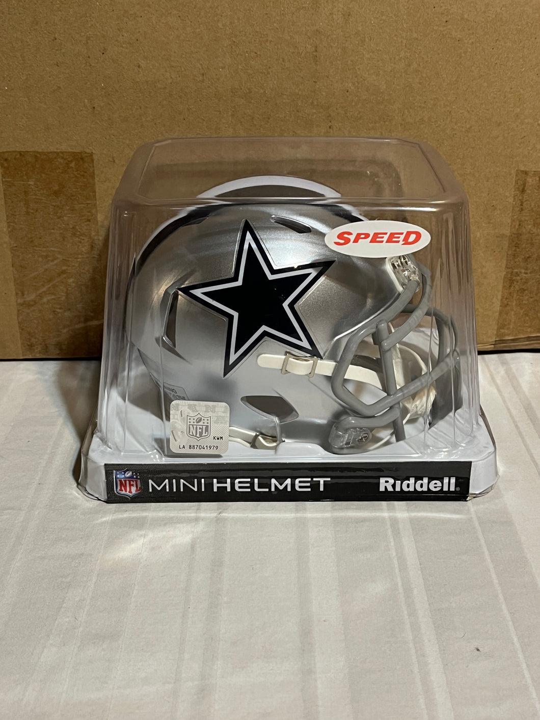 Detroit Lions NFL Riddell Speed Silver Mini Helmet - Casey's Sports Store