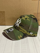 Load image into Gallery viewer, New York Yankees MLB &#39;47 Brand Camo Pink Bill MVP Adjustable Snapback Hat - Casey&#39;s Sports Store
