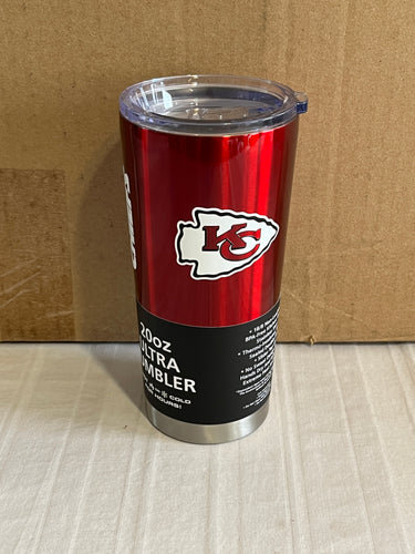 Kansas City Chiefs NFL 20oz Red Tumbler Cup Mug Logo Brands - Casey's Sports Store
