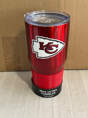 Kansas City Chiefs NFL 30oz Red Tumbler Cup Mug Logo Brands - Casey's Sports Store