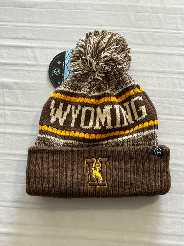 Wyoming Cowboys NCAA Zephyr Beanie Knit Ski Cap Hat - Casey's Sports Store