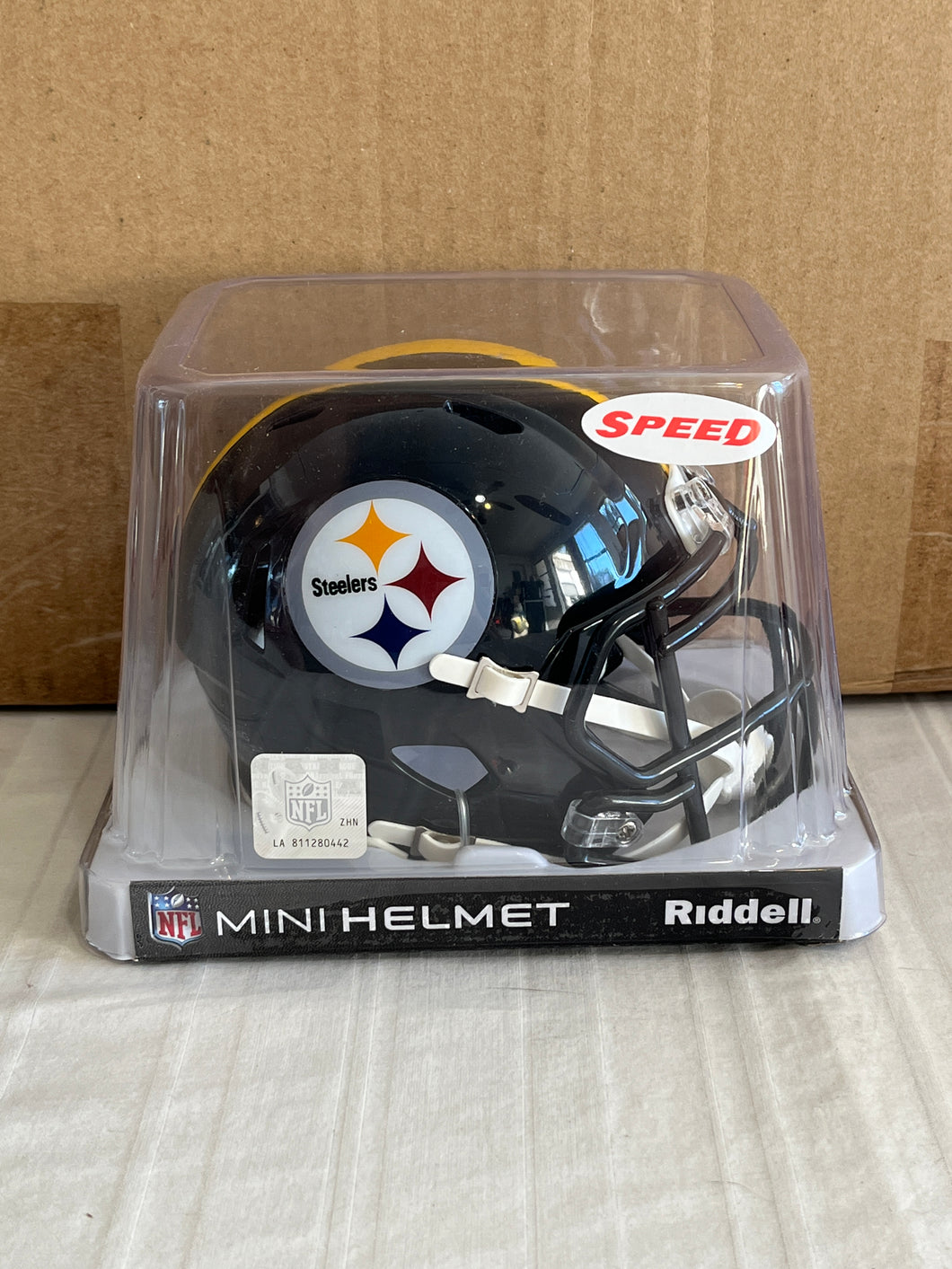 Pittsburgh Steelers NFL Riddell Black Replica Mini Helmet - Casey's Sports Store