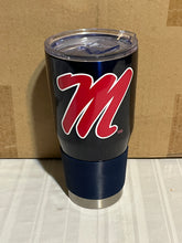 Load image into Gallery viewer, Ole Miss Rebels NCAA Logo Brands 30oz Blue Tumbler Cup Mug - Casey&#39;s Sports Store
