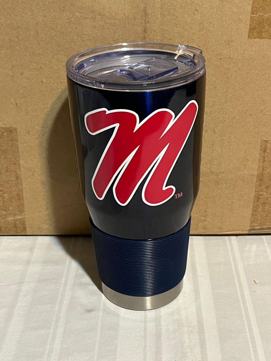 Ole Miss Rebels NCAA Logo Brands 30oz Blue Tumbler Cup Mug - Casey's Sports Store
