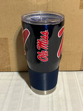 Load image into Gallery viewer, Ole Miss Rebels NCAA Logo Brands 30oz Blue Tumbler Cup Mug - Casey&#39;s Sports Store
