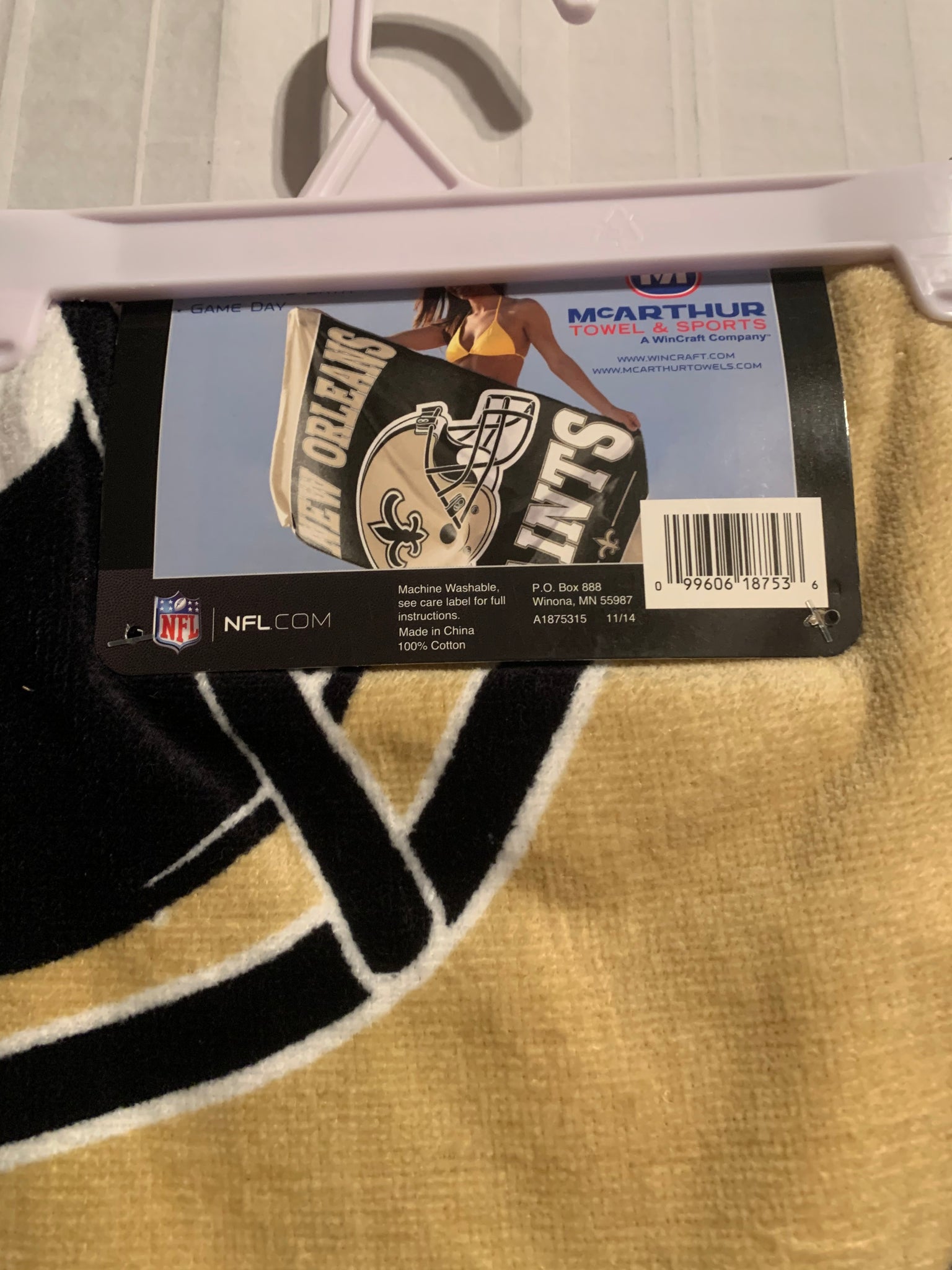 New Orleans Saints 30 x 60 Beach Towel