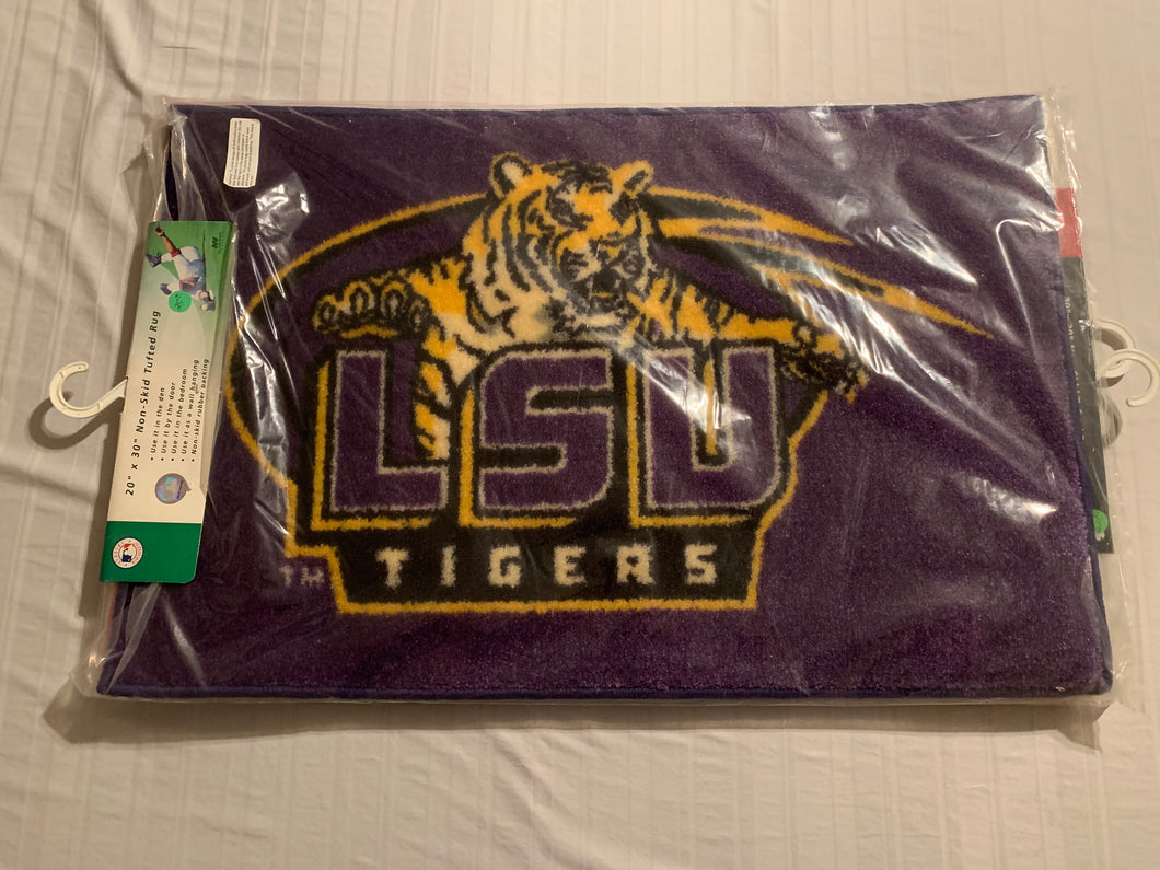 LSU Tigers NCAA Bath Rug 20” X 30” Northwest Company - Casey's Sports Store