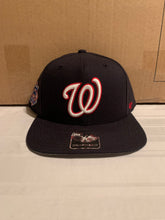 Load image into Gallery viewer, Washington Nationals MLB &#39;47 Brand Navy Sure Shot Two Tone Captain Snapback Hat - Casey&#39;s Sports Store
