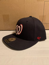 Load image into Gallery viewer, Washington Nationals MLB &#39;47 Brand Navy Sure Shot Two Tone Captain Snapback Hat - Casey&#39;s Sports Store
