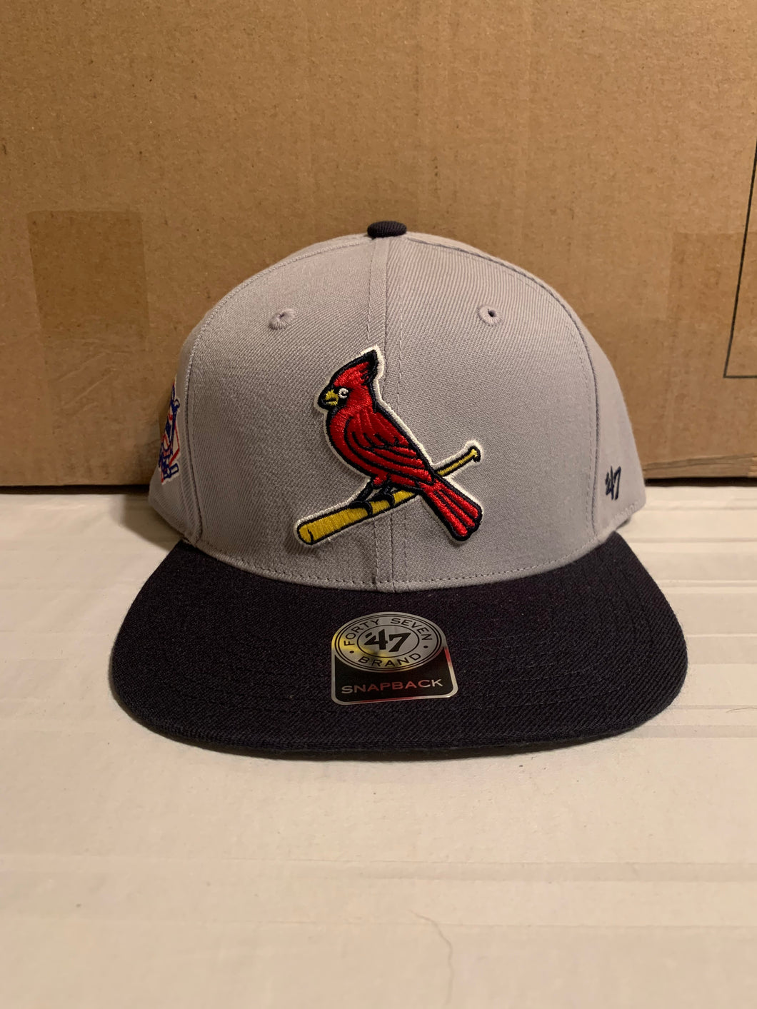 St. Louis Cardinals MLB '47 Brand Gray Sure Shot Two Tone Captain Snapback Hat - Casey's Sports Store