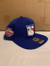 Load image into Gallery viewer, New York Rangers NHL &#39;47 Brand Blue Sure Shot Captain Snapback Hat - Casey&#39;s Sports Store
