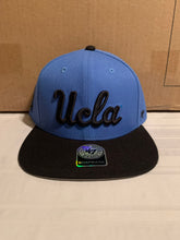 Load image into Gallery viewer, UCLA Bruins NCAA &#39;47 Brand Blue Ruz Sure Shot 2 Tone Captain Snapback Hat - Casey&#39;s Sports Store
