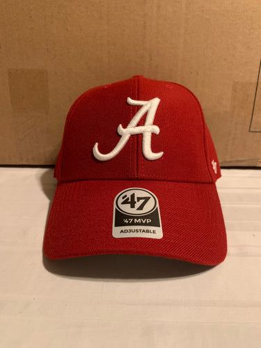 Alabama Crimson Tide NCAA '47 Brand Razor Red MVP One Size Adjustable Hat - Casey's Sports Store