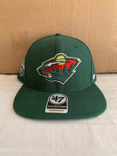 Minnesota Wild NHL '47 Brand Green Sure Shot Adjustable Snapback Hat New - Casey's Sports Store