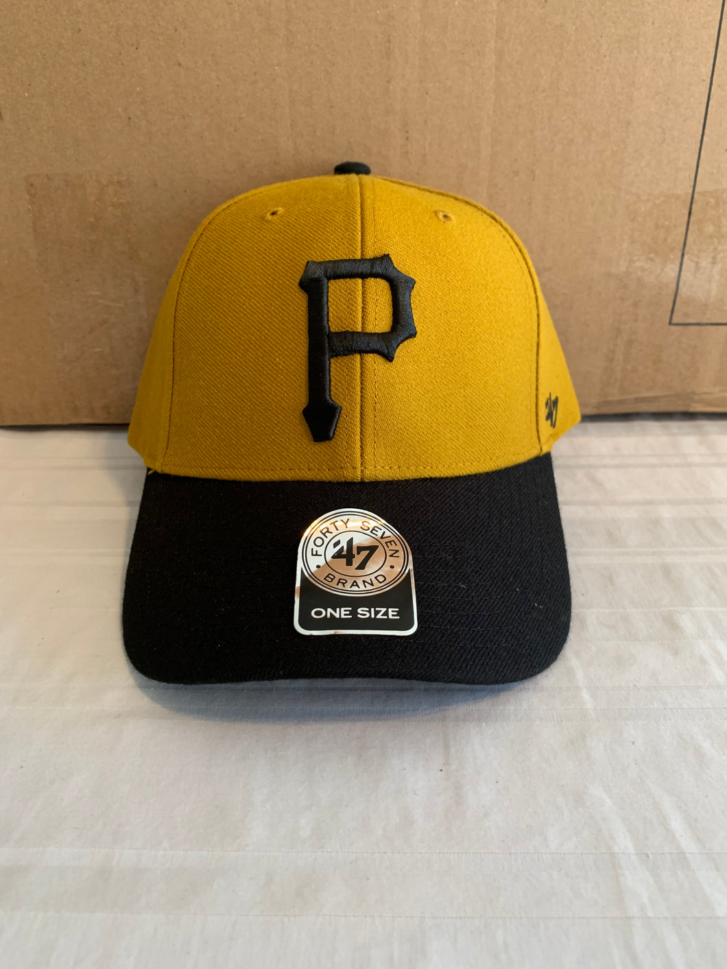 Pittsburgh Pirates MLB '47 Brand Goldenrod Two Tone MVP One Size Adjustable Hat - Casey's Sports Store