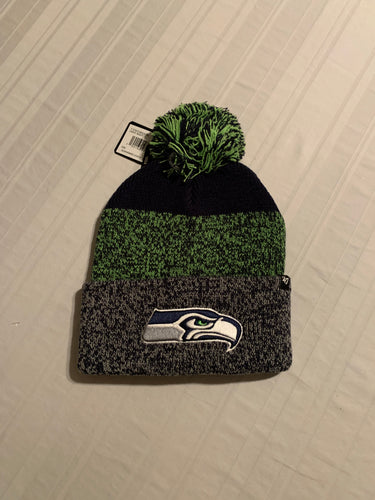 Seattle Seahawks NFL '47 Brand Winter Beanie Knit Ski Cap Hat - Casey's Sports Store