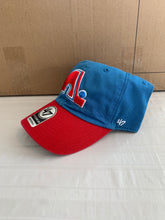 Load image into Gallery viewer, Quebec Nordiques Vintage NHL &#39;47 Brand Blue Raz Two Tone Clean Up Adjustable Hat - Casey&#39;s Sports Store
