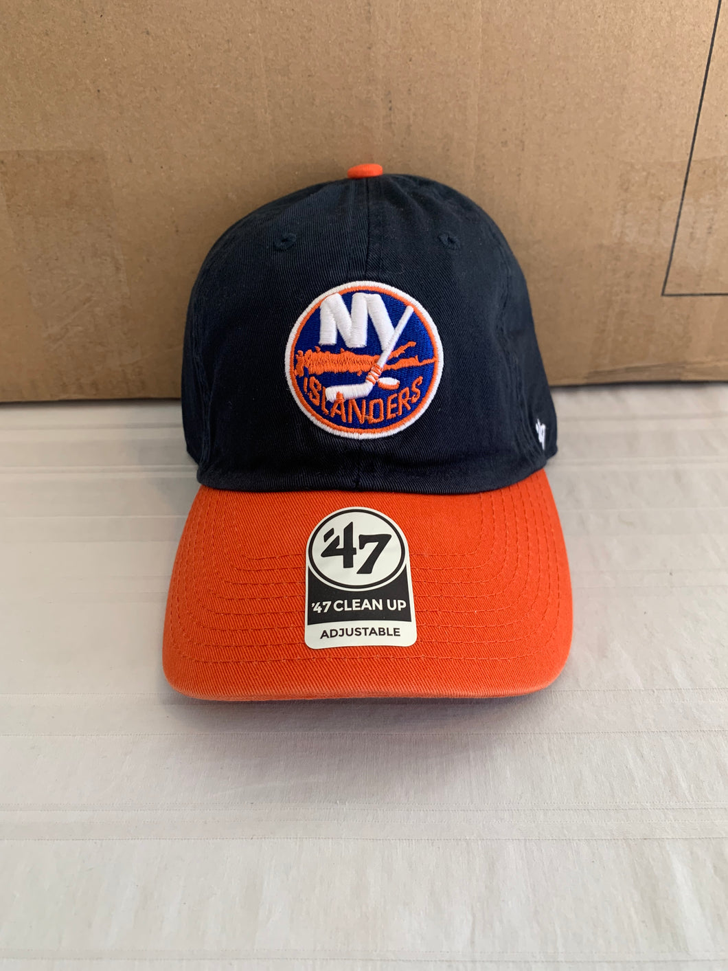 New York Islanders NHL '47 Brand Navy Two Tone Clean Up Adjustable Hat - Casey's Sports Store