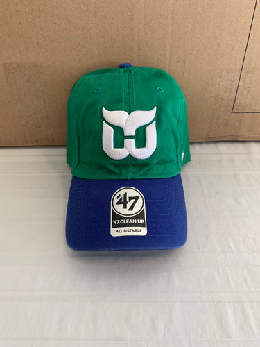 Hartford Whalers Vintage NHL '47 Brand Kelly Two Tone Clean Up Adjustable Hat - Casey's Sports Store