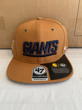 Load image into Gallery viewer, New York Giants NFL &#39;47 Brand Carhartt Mens Brown Captain Strapback Hat - Casey&#39;s Sports Store
