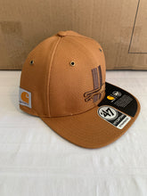 Load image into Gallery viewer, Detroit Lions NFL &#39;47 Brand Carhartt Mens Brown Captain Strapback Hat - Casey&#39;s Sports Store
