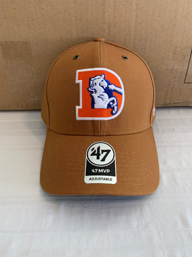 Denver Broncos Legacy NFL '47 Brand Carhartt Mens Brown MVP Adjustable Hat - Casey's Sports Store