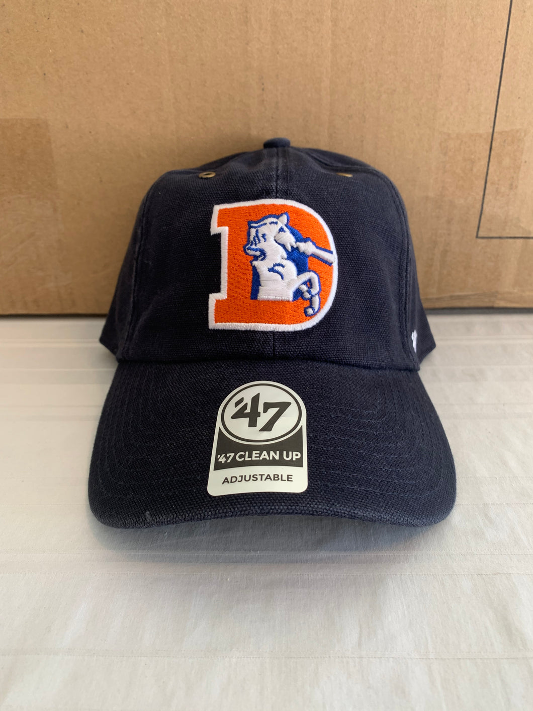 Denver Broncos Legacy NFL '47 Brand Carhartt Mens Navy Clean Up Adjustable Hat - Casey's Sports Store