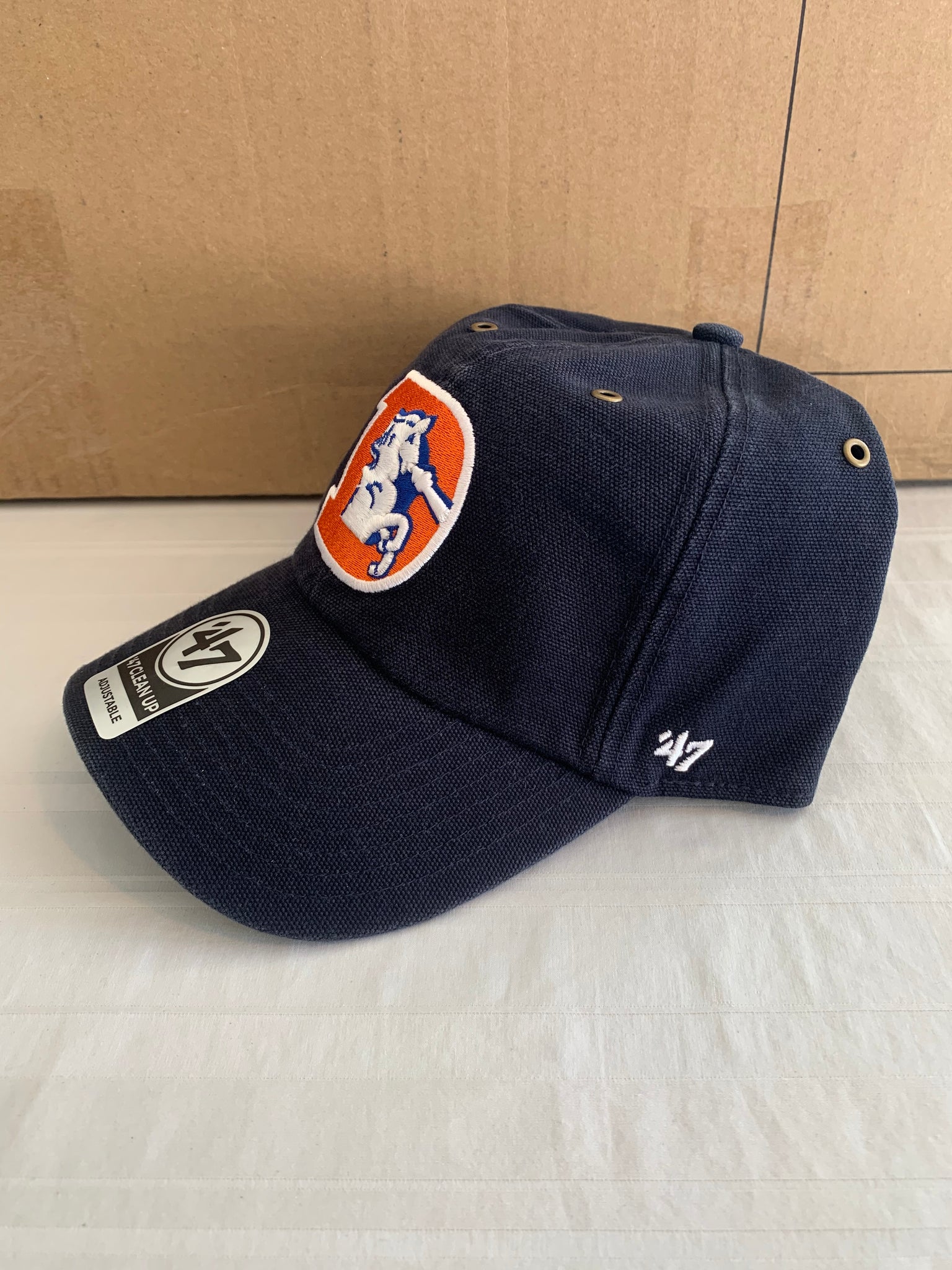 Denver Broncos Throwback NFL '47 Brand Carhartt Mens Navy Clean Up