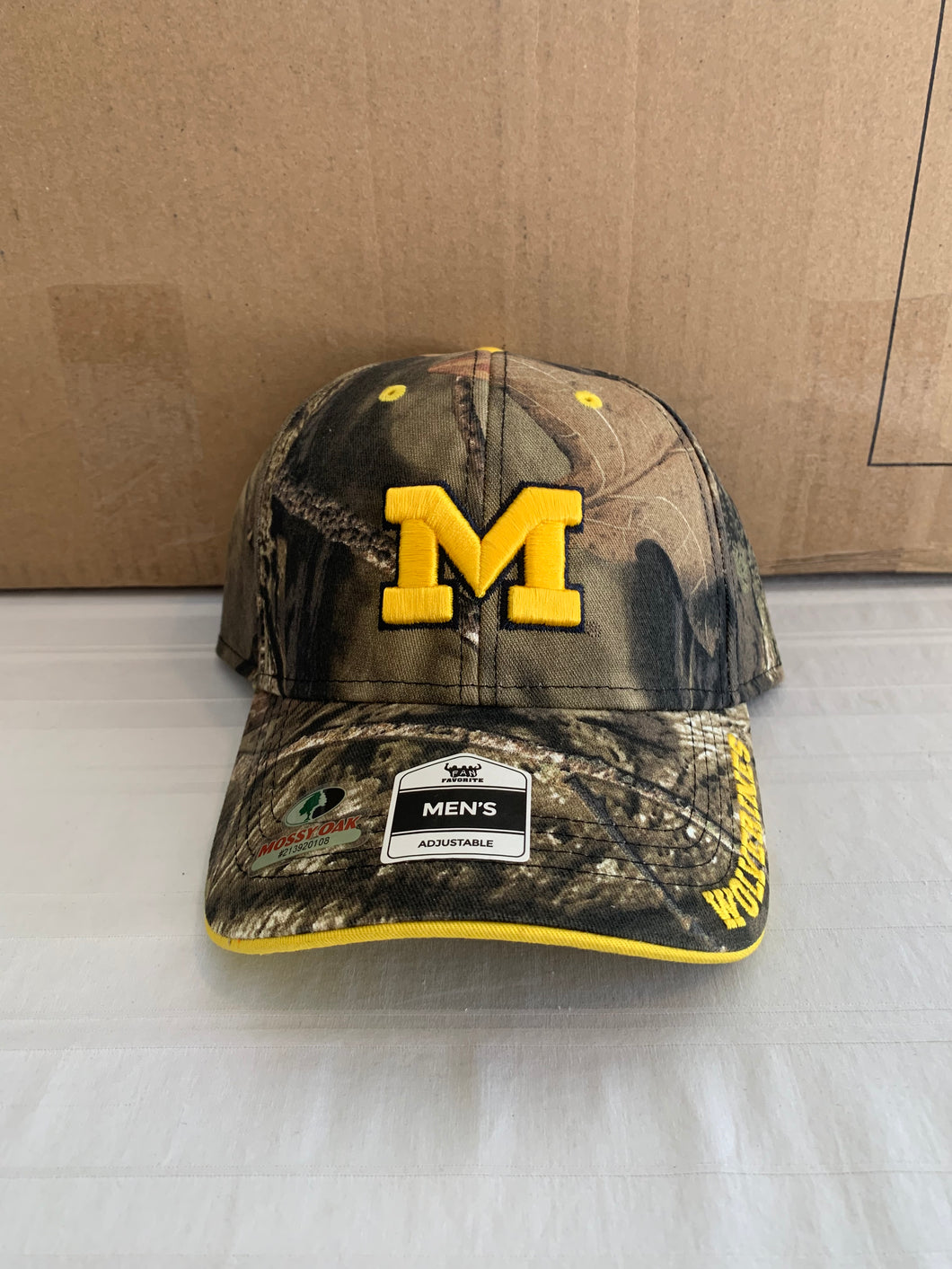 Michigan Wolverines NCAA Fan Favorite Mossy Oak Camo Adjustable Hat - Casey's Sports Store