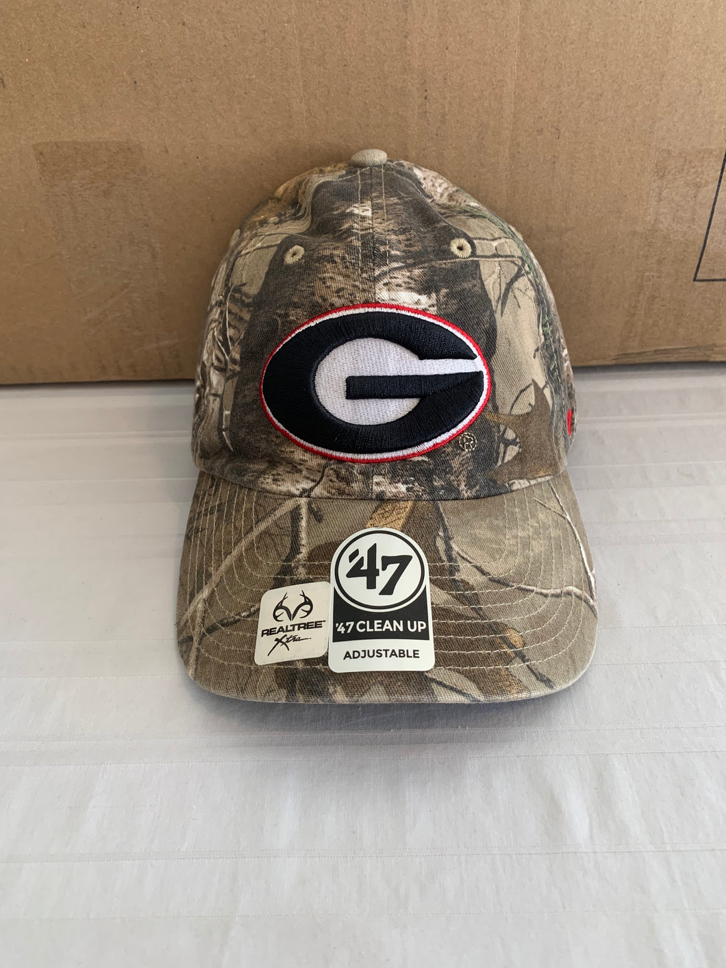 Georgia Bulldogs NCAA '47 Brand Realtree Clean Up Camo Adjustable Hat - Casey's Sports Store