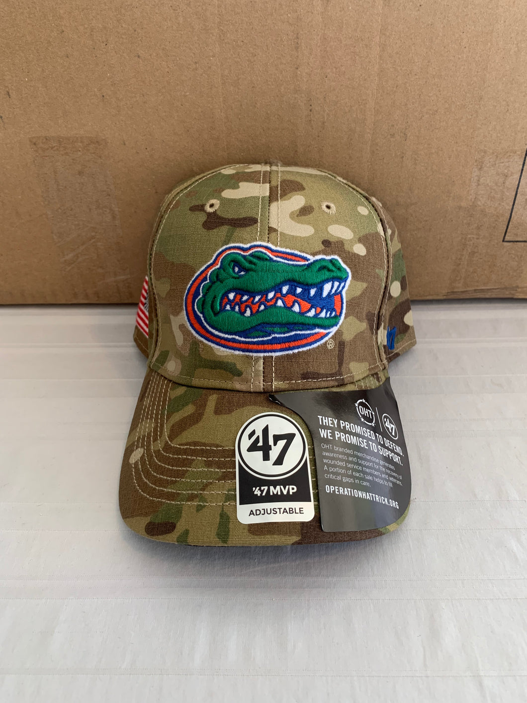 Florida Gators NCAA '47 Brand OHT MVP Camo Adjustable Hat - Casey's Sports Store