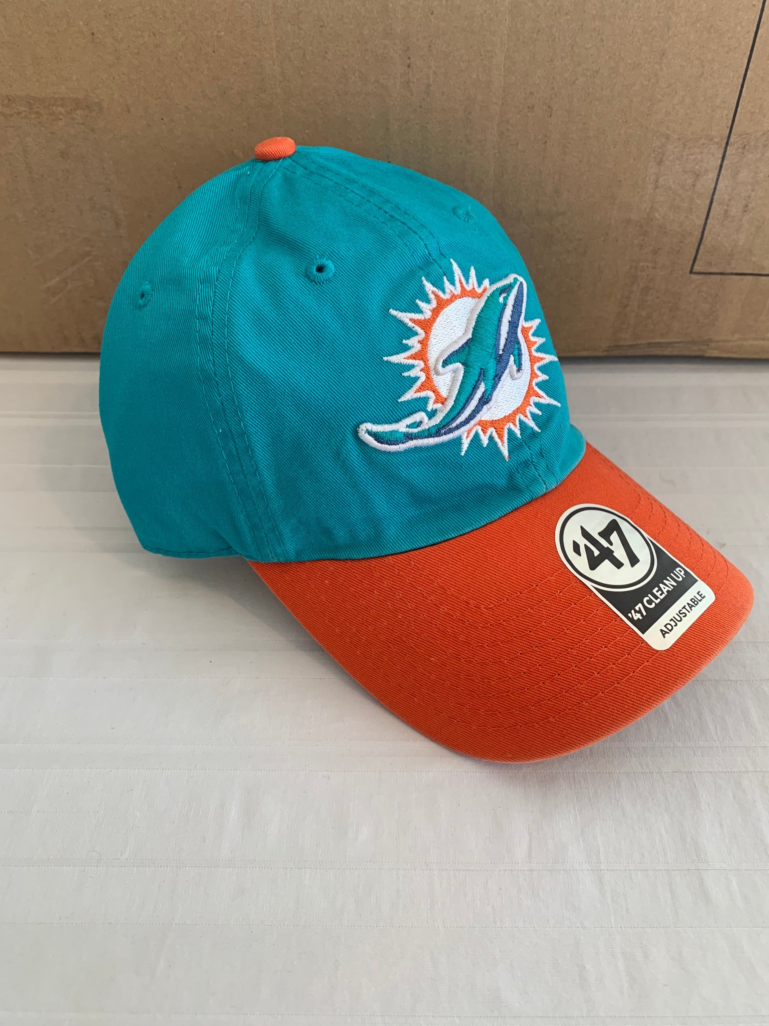 Miami Dolphins NFL '47 Brand Neptune Two Tone Clean Up Adjustable