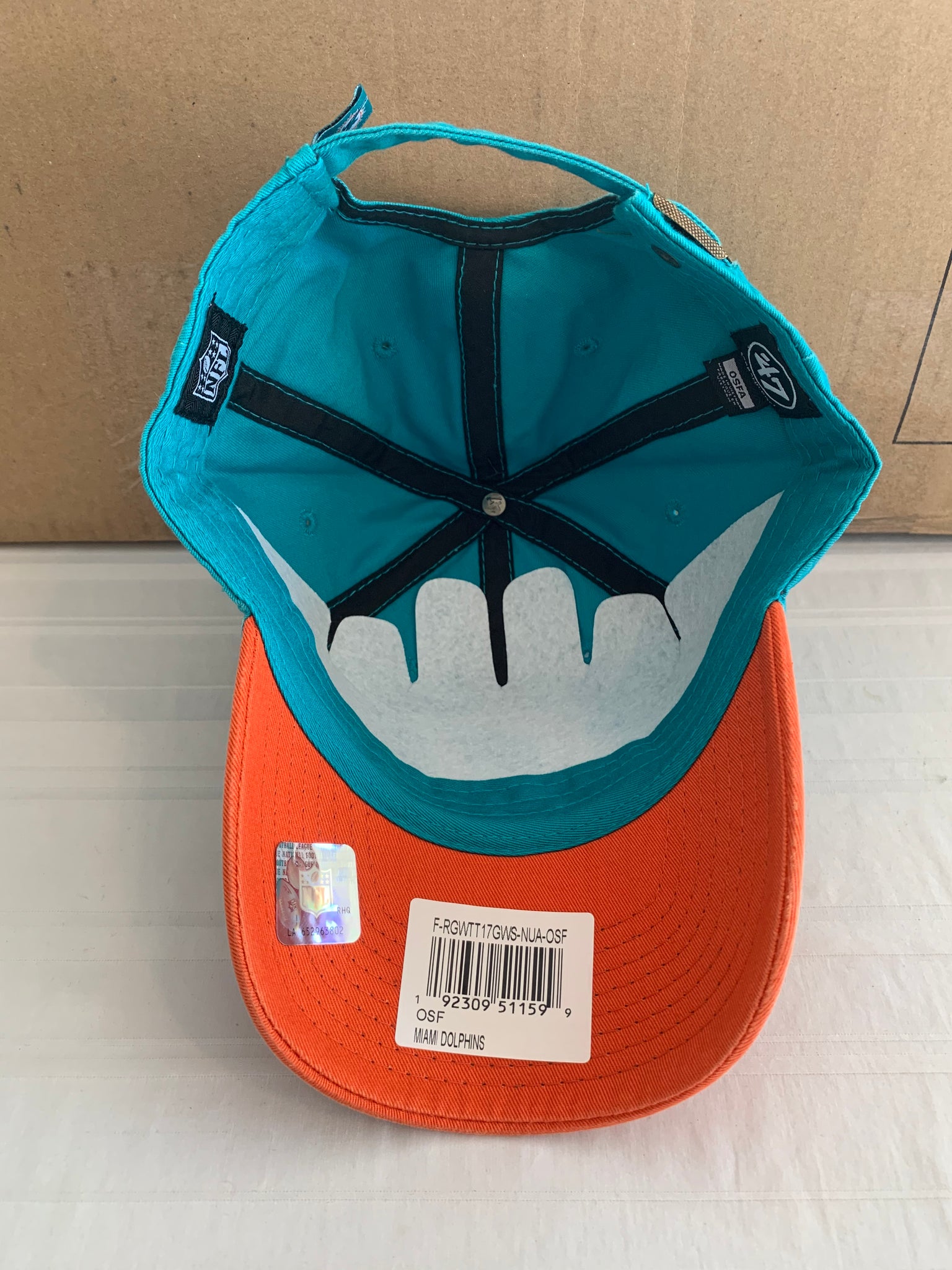 Miami Dolphins 47 Brand Neptune Clean Up Adjustable Hat