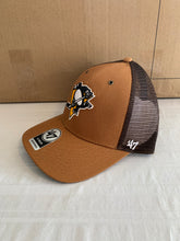 Load image into Gallery viewer, Pittsburgh Penguins NHL &#39;47 Carhartt Mens Mesh Brown MVP Adjustable Hat Cap - Casey&#39;s Sports Store
