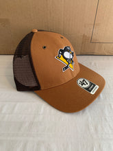 Load image into Gallery viewer, Pittsburgh Penguins NHL &#39;47 Carhartt Mens Mesh Brown MVP Adjustable Hat Cap - Casey&#39;s Sports Store
