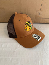 Load image into Gallery viewer, Chicago Blackhawks NHL &#39;47 Carhartt Mens Mesh Brown MVP Adjustable Hat Cap - Casey&#39;s Sports Store
